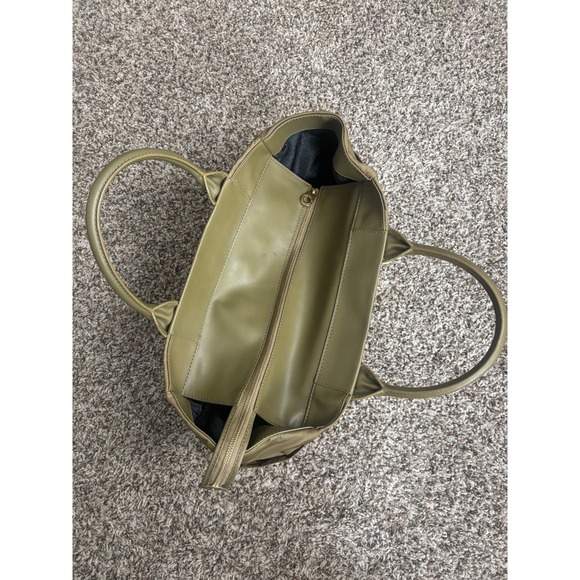 Marc by Marc Jacobs Olive Green Nylon Leather Trim Tote Bag - Picture 6 of 8